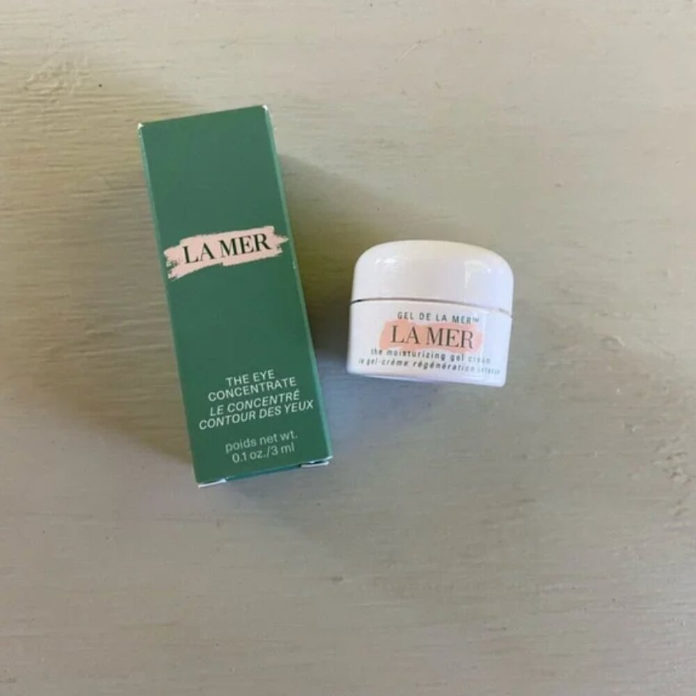 NWT La Mer Eye Concentrate Moisturizing Cool Gel Sample Set